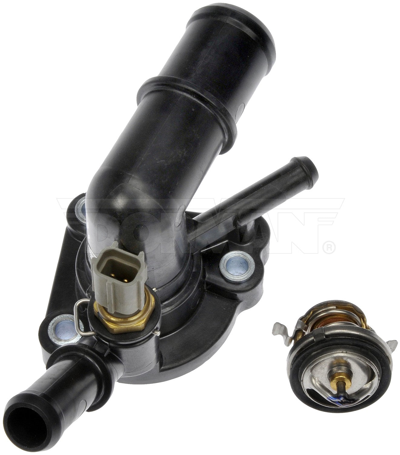 Dorman OE 902-784 Engine Coolant Thermostat Housing Assembly for 2000-2004 Ford Focus FWD L4 2.0L