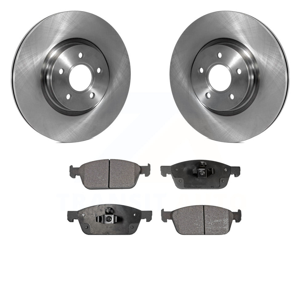 K8T-100531 Front Rotors & Ceramic Brake Pads Kit for Ford Escape Transit Connect Lincoln MKC