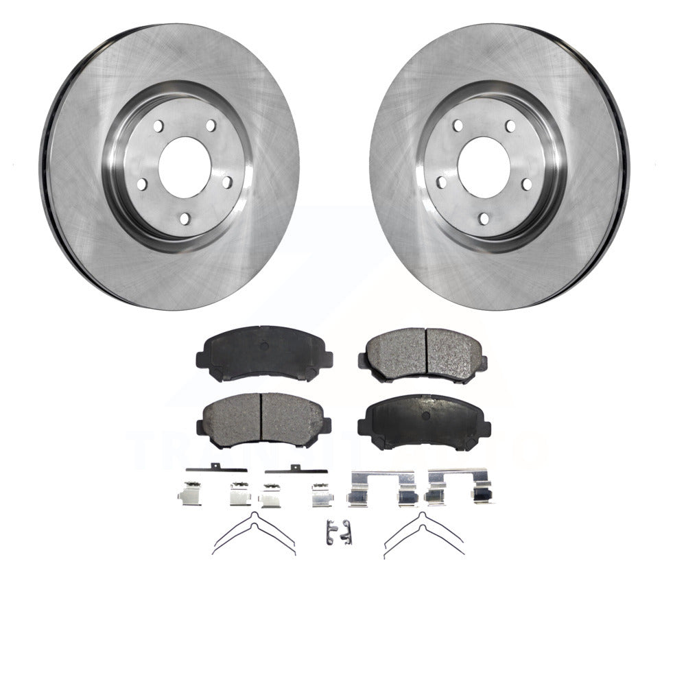 K8T-100563 Front Rotors & Ceramic Brake Pads Kit for Nissan Juke Sentra