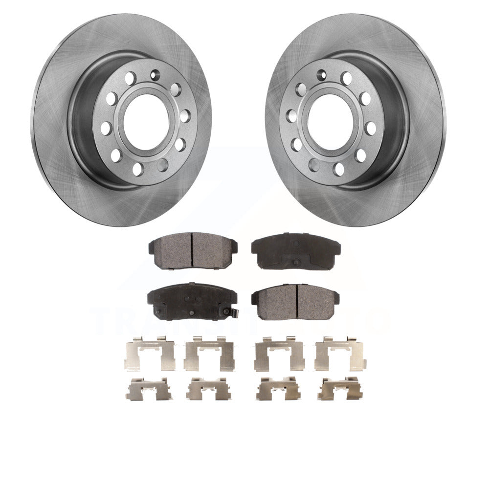 K8T-101829 Rear Rotors & Ceramic Brake Pads Kit for Infiniti I30 I35 Nissan Maxima FWD