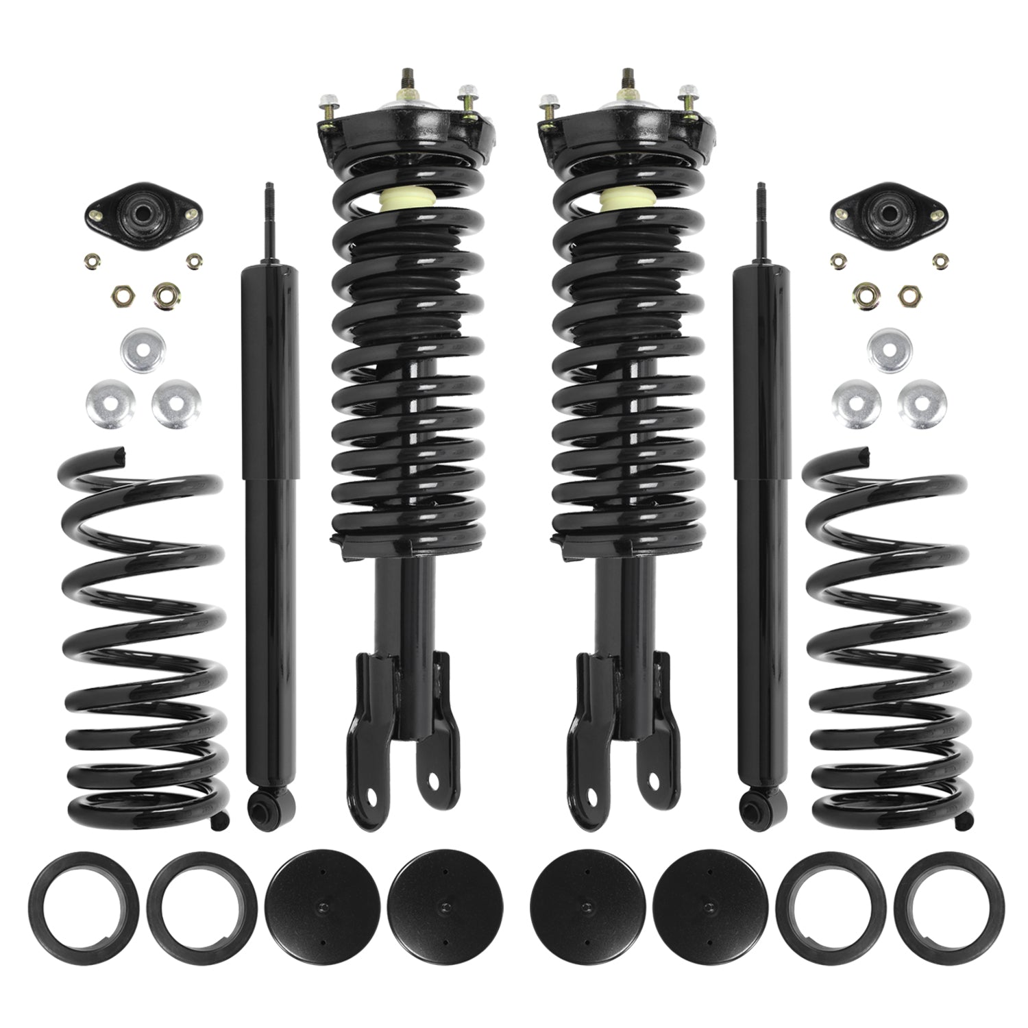 Unity 68110C Front and Rear Air Spring to Coil Spring Conversion Kit for 1993-1998 Lincoln Mark VIII RWD V8 4.6L