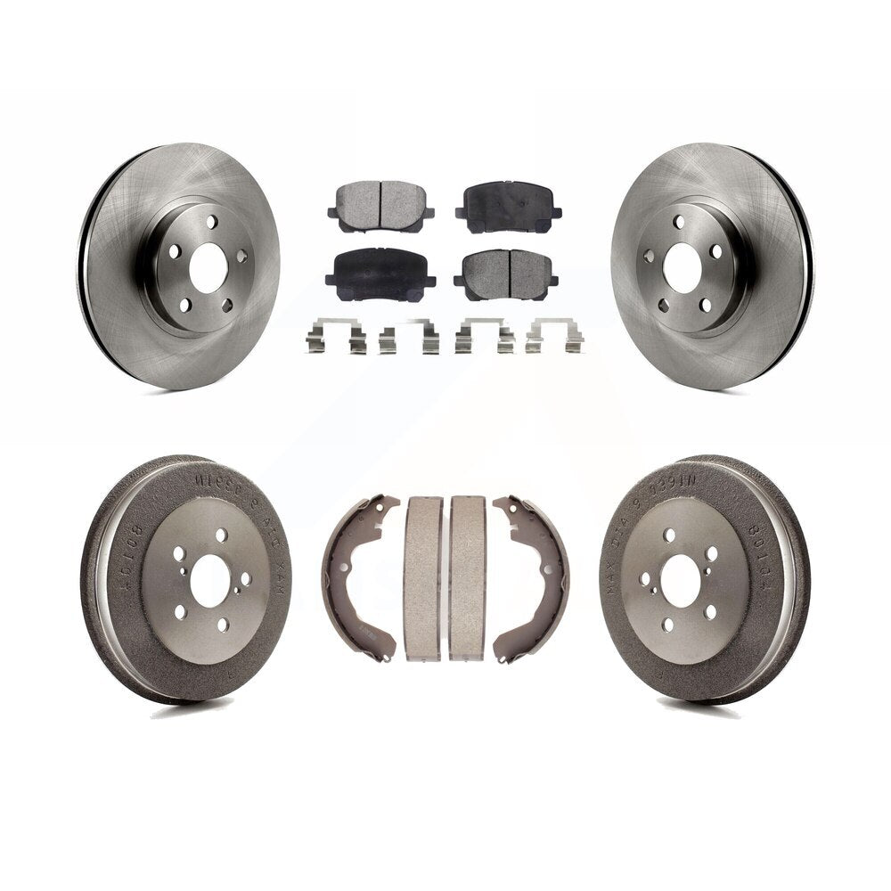 K8F-103270 Front & Rear Semi Metalic Brake Pads & Rotors Kit for Ponti