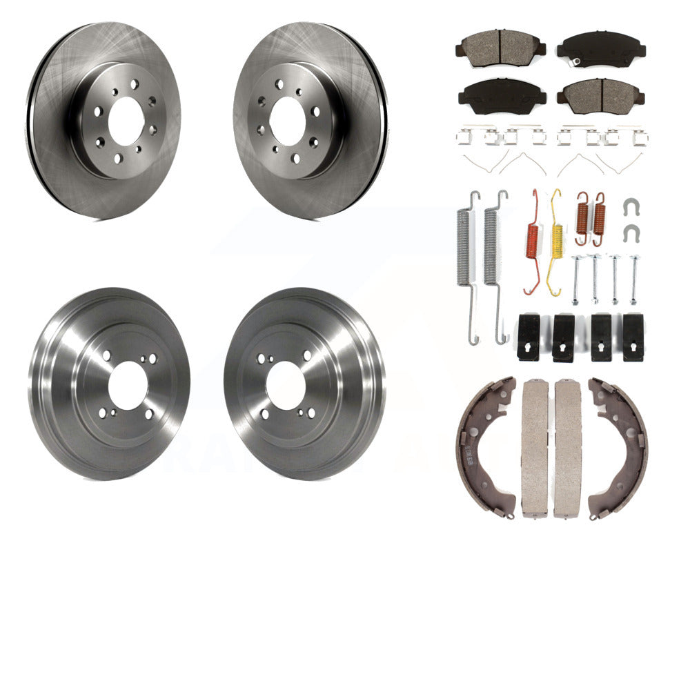 K8S-102089 Front and Rear Disc Brake Kit for 2013 Honda Fit FWD L4 1.5L