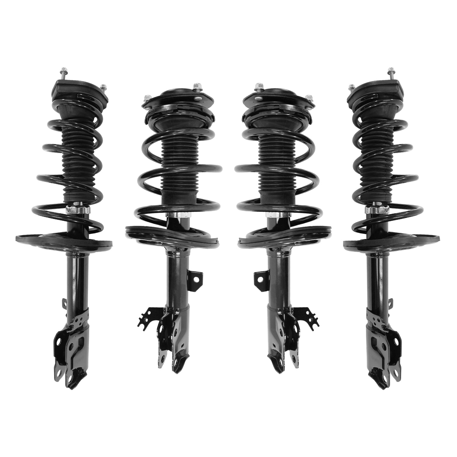 Unity 4-13281-16081-001 Front & Rear Complete Strut & Coil Spring Assemblies for 2013-2018 Toyota Avalon FWD