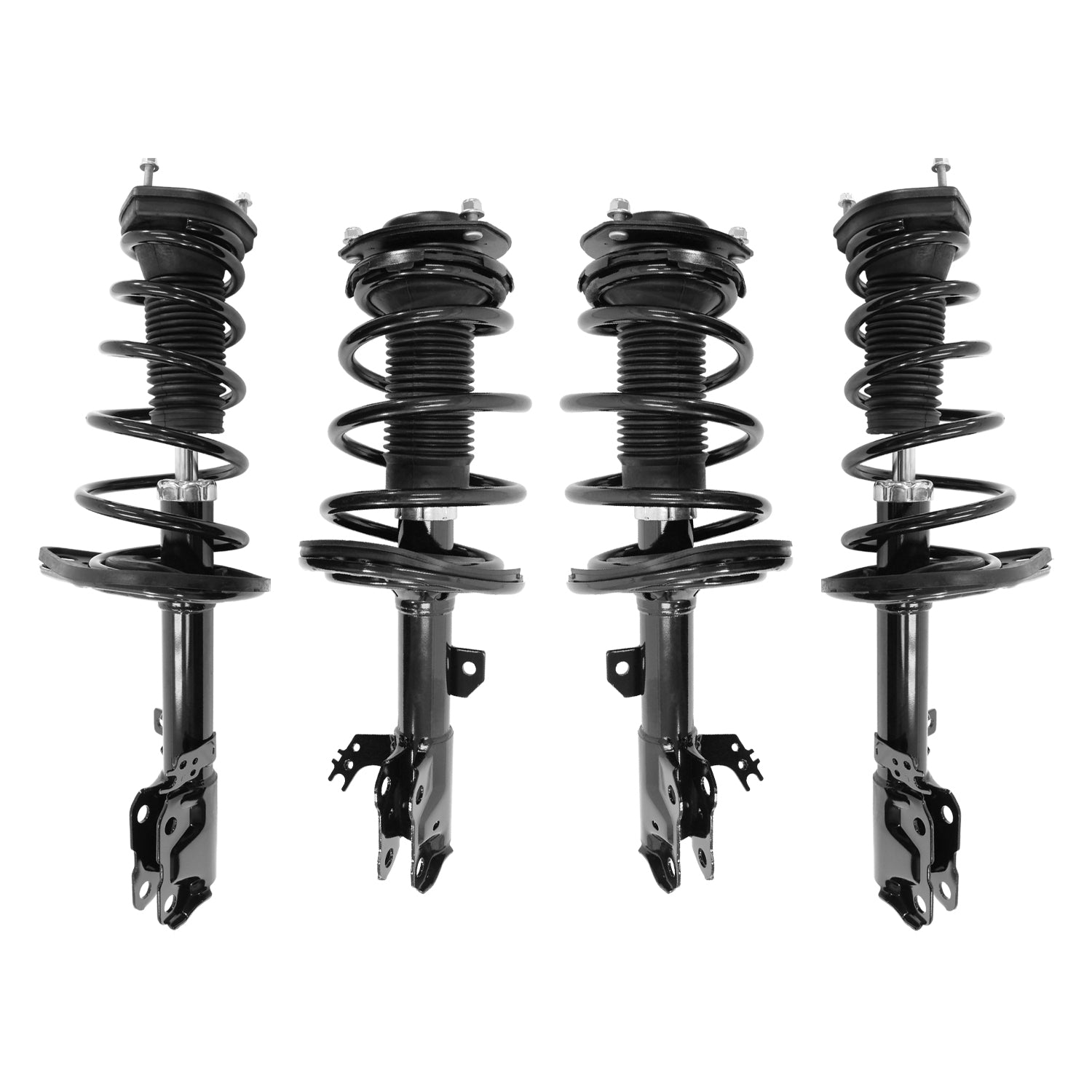 Unity 4-13281-16083-001 Front & Rear Complete Strut & Coil Spring Assemblies for 2013-2018 Toyota Avalon FWD V6 3.5L