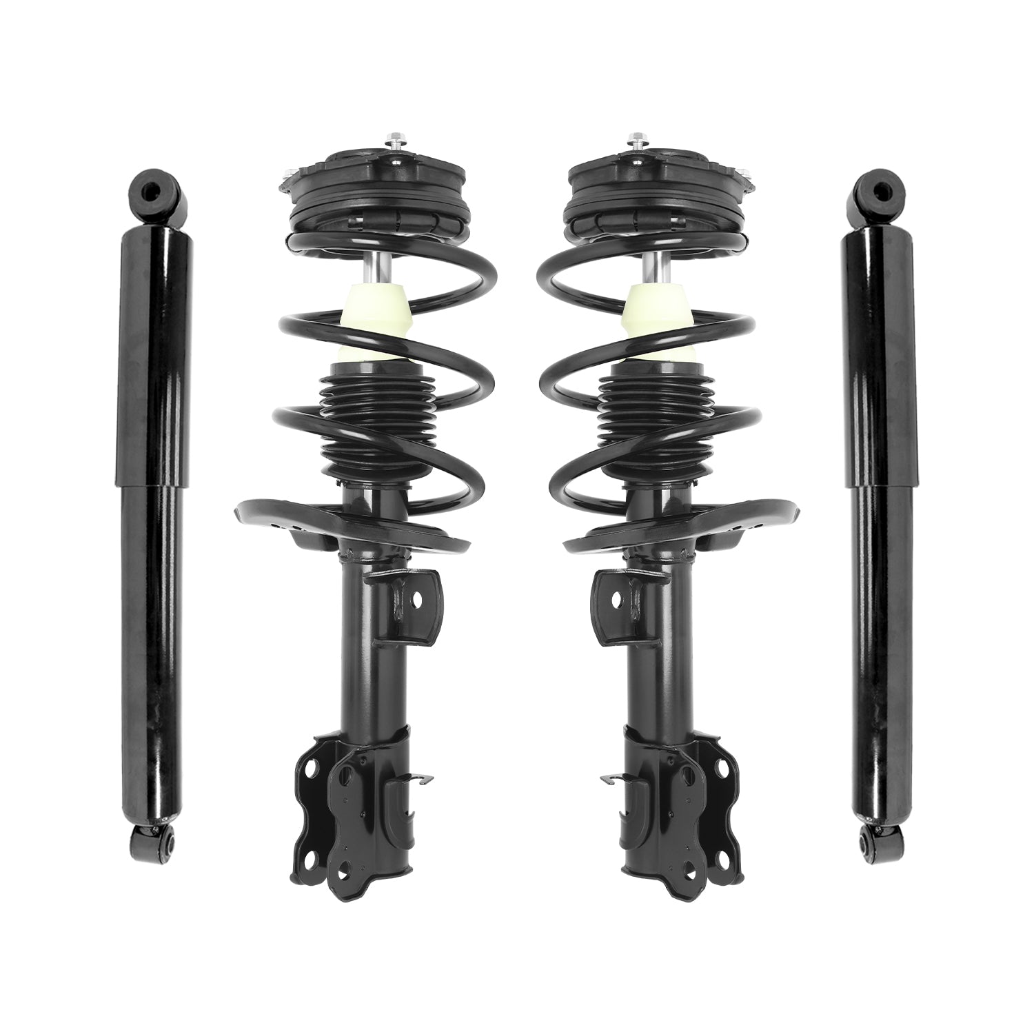 Unity 4-11455-255350-001 Front & Rear Suspension Strut and Shock Absorber Assembly Kit for 2013-2019 Nissan Sentra FWD